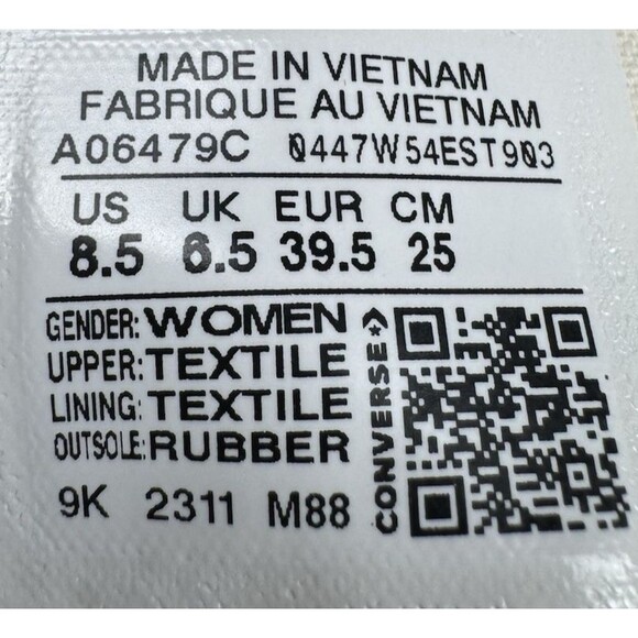 Converse Chuck 70 De Luxe Wedge Egret Chunky Sneakers White Womens Size 8.5 - Picture 8 of 10